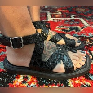 Black Gianni Bini Sandals 6 1/2 M